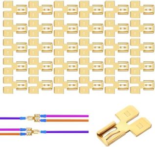 30uds Divisor de Terminales de Pala, Desconexión Pestaña Macho Doble Aislada Deslizamiento Hembra Único Conector de Pala Divisor de 2 Vías para Conector de Pala Doble Automotriz Hoja de 1/4in
