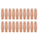 Copper Contact Tips, 20Pcs Welding Torch Tips, M6 Welding Gun Accessory Gas Nozzle Tips for Binzel 24KD MIG/MAG Welding Torch, Welding Torch Consumables(1.0mm)