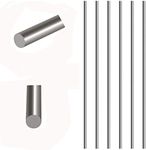 Pentagon Engineering Instruments Stainless Steel Straight Solid Metal Round Rod Lathe Bar Stock for DIY RC Model Car, RC Helicopter Airplane, Model Ship (3 mm x 300 mm) -6 Pcs