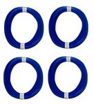 Puffy® Plastic Broom Basket Wire for Craft Work, Basket, Flower vases Making, Dark Blue - Pack of 4