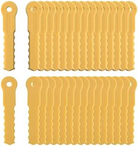 ORAEVY 30Pcs Push-N-Load Replacement Nylon Blades Compatible with Weed Warrior 3 Blade Trimmer Head and Pivotrim Hybrid 2-N-1 Head，Universal Fit