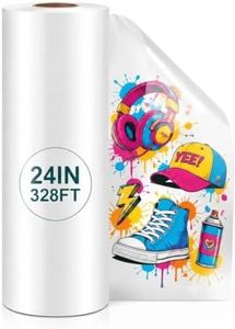LoveYee 24" x 328’ DTF Transfer Film Roll, Double Sided Matte Hot/Cold Peel PET. Anti-Static & No Warping for High-Volume Commercial Garment Print, Compatible with Epson I3200 XP600 Printers