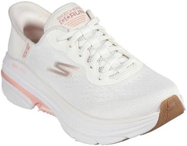 Skechers Women's Max Cushioning Arch Fit 2.0 Antilles Slip-On Sneakers, Natural Textile/Pink Trim, 4 UK