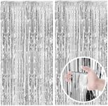 2 Pack Silver Backdrop Curtain Part