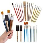 Artlicious Paint Brush Set - Pack of 25 Paintbrushes - Assorted Variety, All-Purpose Paint Brushes - Paint Brush Set for Acrylic Painting, Oil, Watercolour & Gouache Paints