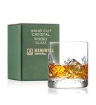 Hemswell Crystal Single Whiskey Tasting Glass - 310ml Old Fashioned Glasses Whiskey Tumbler - Traditional Lead Free High Clarity Crystal Whisky Tumbler - Presentation Box - Glenrigg