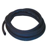 3.5mm ID Black 3 Metre Length Rubber Hose With Cotton Overbraid - AutoSilicon...