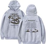 WJHYWDH Noah Kahan Stick Season 2022 Hoodies Merch Casual Hooded Sweatshirt Unisex Clothing, Gray, Medium