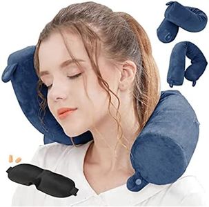 Hxcxrst Cuscino da Viaggio Memory Foam, Per supporto per collo, mento, vita e gambe - Cuscino regolabile e pieghevole per viaggi in famiglia, aereo, autobus, treno
