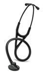 3M Littmann Master Cardiology Stethoscope, Black Plated Chestpiece and Eartubes, Black Tube, 27 inch, 2161