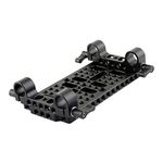 NICEYRIG Camera Cheese Plate Multi-Purpose Mounting Plate with 15mm Railblocks for DSLR Rail System - 037