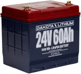 Dakota Lithium - 24V 60Ah LiFePO4 Deep Cycle Battery - 11 Year Warranty - 2000+ Cycles - For Trolling Motors, Fish finders, Link in series for 48v and More - 24v 5amp Charger not Included