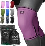 Modvel Strength 7mm Knee Sleeves (Pair) for Weightlifting & Powerlifting (USPA, IPL Approved) | High-Performance Knee Compression Support For Squats, Weight Lifting - Men and Women