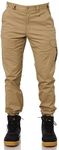 Hard Yakka Men's Stretch Cuff Cargo Pant, Khaki, Size 87 Regular