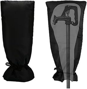 Asoleo Outdoor Faucet Covers for Winter Freeze Protection,25.2"X14" Hose Bib Covers for Winter,Reusable Thicker Waterproof Insulated Spigot Cover Black