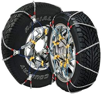 SCC SZ429 Super Z6 Cable Tire Chain for Passenger Cars, Pickups, and SUVs - Set of 2,Silver