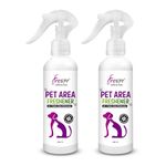 FRESPR Pet Area Freshener Air and Fabric Odor Eliminator for Dogs and Cat, Long-Lasting Fragrance, Urine and Bad Smell Remover (Natural) |Pack of 2, 200ml