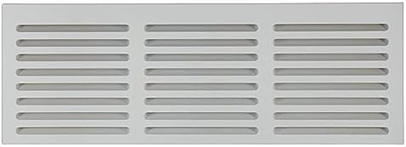 Return Air Grille 8.5" x 24" High Flow Air Vent with Angled Slots 3/4" MDF Sanded & Primed, Ready to Paint…