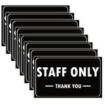 8 PCS Staff Only Sign Sticker, Employees Only Thank You Decal,Signs to Prevent Un-authorized Person For Business Office