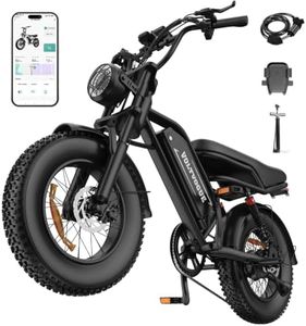 VOLTVOGUE Electric E-Bike | Full Suspension | 1500W Peak Motor | 25 mph Top Speed | 25–68 Range | 48V 748 Wh Removable Battery | LED Headlights | 16-Inch All-Terrain Fat Tires | APP