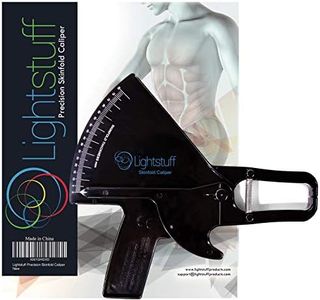 Lightstuff Precision Skinfold Caliper - Easy, Reliable Body Fat Monitoring - Quick Start Guide for Beginners, Detailed Booklet for Advanced Users