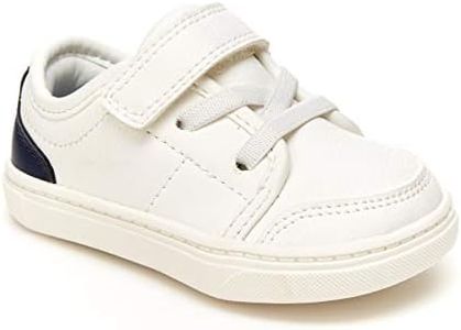 Simple Joys by Carter's Unisex Babies' Jesse Sneaker, White/Blue, 6 Infant (0-1 Year)