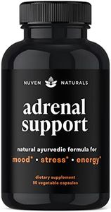 Adrenal Support - Natural Adrenal Fatigue Supplements, Cortisol Manager with Ashwagandha Extract, Rhodiola Rosea, Holy Basil, Adaptogenic Herbs for Anxiety