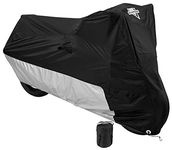 Nelson-Rigg Deluxe Motorcycle Cover, Vents, Heat Shield, Windshield Liner, Grommets XXL fits Touring Motorcycles, Large Cruisers & ADV Motorcycles W/Saddlebags & Top Trunk, Black