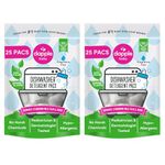 DAPPLE Baby Dishwasher Pacs, Fragrance Free, Sulfate-Free, Hypoallergenic, 25 Count (Pack of 2)