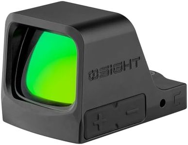 OSIGHT C Multi-Reticle 3 MOA Dot & 32 MOA Circle Open Reflex Sight, 407C/507C Footprint Compatible, Parallax-Free Sights for Full-Sized Setups (Green Dot)