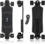 Askate A1 Electric Skateboard with Remote, Long Range Up to 17 Miles, 8 Ply Canadian Maple, Smooth 4-Speed Remote Controller, Suitable for Younger Beginners
