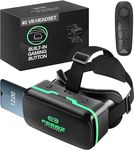 FEEBZ 3D VR Headset for Kids 2.0 + Android Remote - for iPhone & Android Phones | with 3D VR Videos & Apps Links | Virtual Reality Goggles Set for Beginners