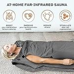 LifePro Sauna Blanket for Detoxification - Portable Far Infrared Sauna for Home Detox Calm Your Body and Mind Regular Gray - Sauna for in-Home Use