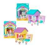 Little Live Pets Mama Surprise Families - Mama's House Beagle and Maltese Bundle, 2 Unique Houses & Puppies, Each Mama Magically Has 4-6 Babies, Fold Out Playset, 80+ to Collect, Fun Gift For Kids