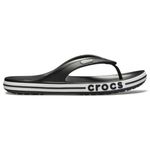 crocs unisex-adult Bayaband Flip BLACK/WHITE Flip-Flop - 8 UK Men/ 9 UK Women (M9W11) (205393-066)