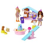 Barbie® Chelsea™ Celebration Fun™ Dolls & Playset with 2 Small Dolls, Doghouse, Puppies & 15+ Party Accessories