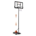 VEVOR Basketball Hoop, 5-7 ft Adjustable Height Portable Backboard System, 32 inch Basketball Hoop & Goal, Kids & Adults Basketball Set with Wheels, Stand, and Fillable Base, for Outdoor/Indoor