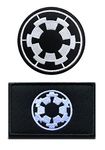 2 PCS Imperial Target Empire Target Tactical Patch Morale Military Patch Full Embroidery Hook and Loop Patch for Bags,Backpacks,Clothes,Vest,Harness,Jacket,Military Uniforms