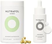 Nutrafol Women's Hair Growth Supplements and Hair Serum, Ages 18-44, Clinically Tested for Visibly Thicker and Stronger Hair - 1 Month Supply, 1.7 Fl Oz Bottle