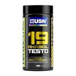 USN 19-Anabol Testo, Testosterone Supplements for Men, Boosts Strength Training & Reduces Fatigue, Natural Pre Workout Testosterone Booster, 90 Capsules - Packaging May Vary