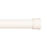 Kenney Spring Tension Shower Curtain Rod, Carbon Steel, Alabaster, 42-72"