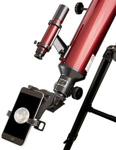 Carson Red Planet 50-111x90mm Refractor Telescope with Universal Smartphone Digiscoping Adapter for Astronomy (RP-400SP)