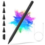 KBCASE Stylus Pen for Apple iPad 2018-2023,2nd Generation Pencil Faster Charge with Palm Rejection for iPad 10/9/8/7/6th Gen iPad Pro 11"/12.9"/13"iPad Air 3rd-6th iPad Mini 5th/6th,5 Replacement Tips