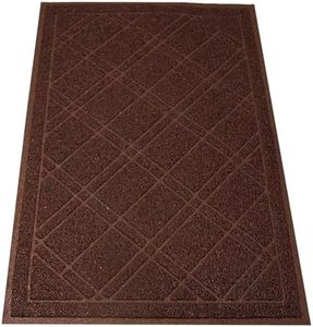 SlipToGrip Jumbo Door Mat Indoor / Outdoor 42"x35" Brown Duraloop