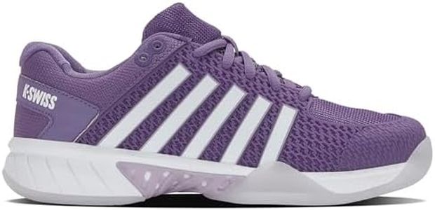 K-Swiss Women’s Express Light Pickleball Shoes – Lightweight Breathable Court Shoe, Stable Support, Durable Toe Protection, Purple Haze/White/Orchid Hush 6 M
