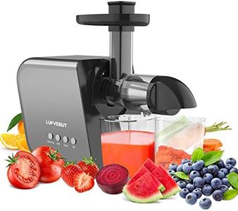 Fruit Vegetable Juicer Machine,Cold Press Slow Masticating Juicer Quiet Motor Easy To Clean,Juice Extractor BPA-Free Dry Pulp Dishwasher Safe for Celery Carrots Beets Greens Ginger Wheatgrass