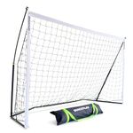 QUICKPLAY Kickster Football Goal– Ultra Portable Football Equipment includes Football Net and Carry Bag [Single Goal]
