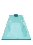 MADONNA Ceaser Acrylic 6 feet Bathtub With Headrest for adults (Cyan Blue)