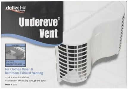 Under EAVE Dryer Vent WH by DEFLECT-O MfrPartNo EVE/6