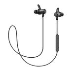 SoundPEATS Value Wireless Earbuds - IPX5 Waterproof Bluetooth Earphones with Built-in Mic, Lightweight Sport Magnetic Design, Hi-Fi Stereo Sound, 7-Hour Playtime - Bright Black